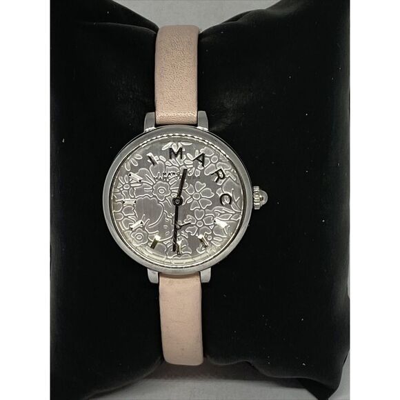 Marc Jacobs Sally MJ1420 Women's Pink Leather Analog Dial Quartz Watch OP710 - Picture 1 of 12